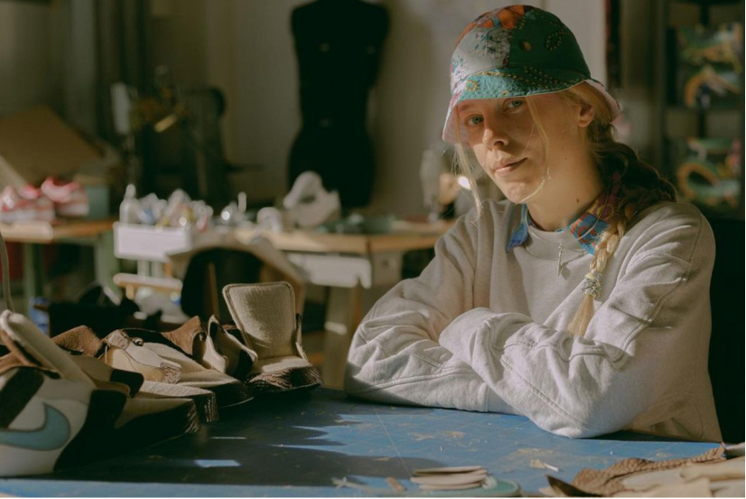 Sneaker designer at work